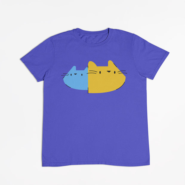 Kids Tee - 100% Cotton Twin Cat