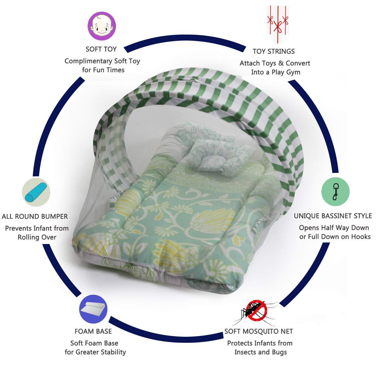 Artist Tree - Kradyl Kroft Bassinet Style Mosquito Net Bedding for Infants