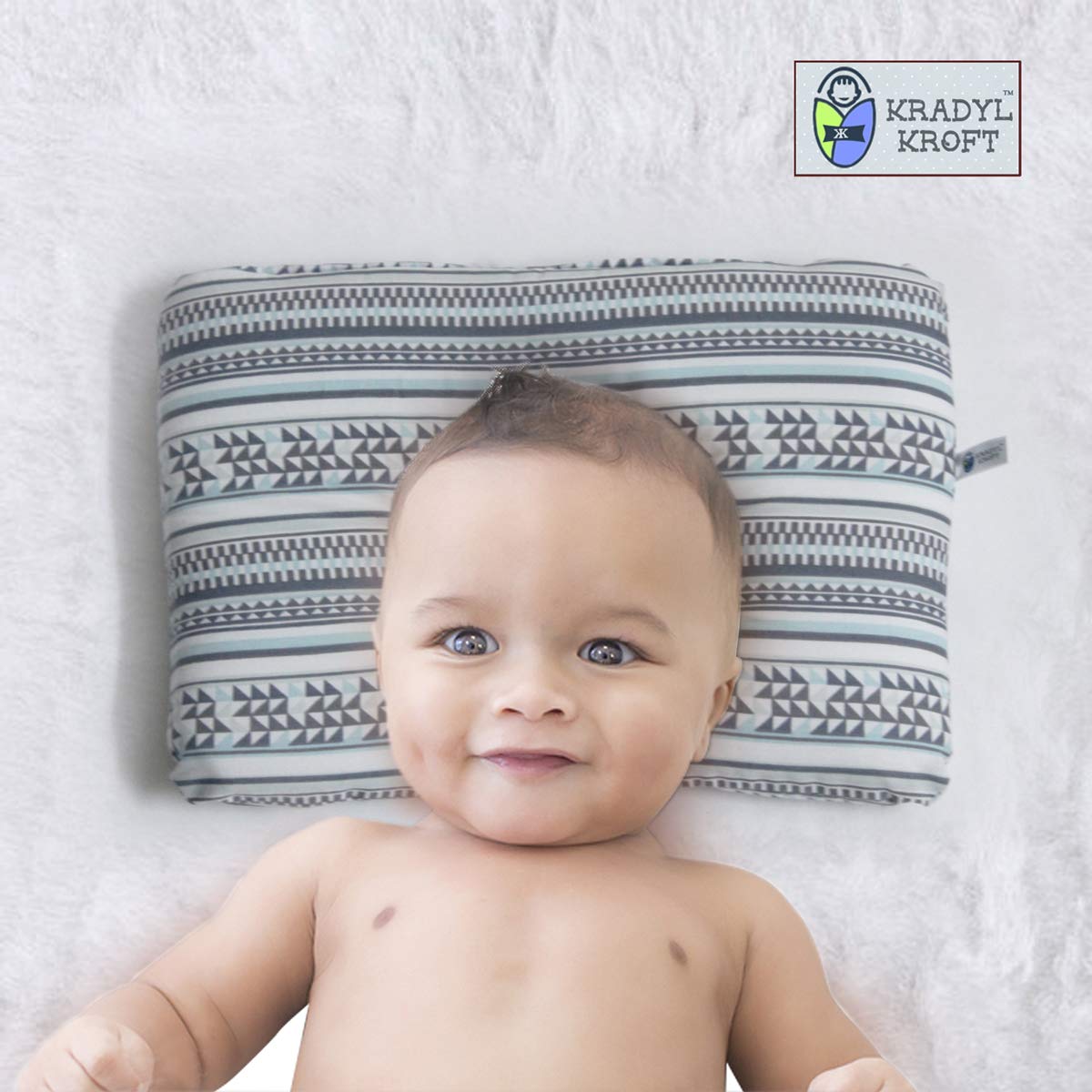 Aztec New Born Pillow | Baby Pillow | Head Shaping Pillow