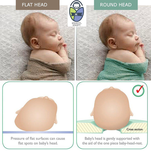 Beige New Born Pillow | Baby Pillow | Head Shaping Pillow