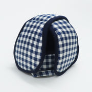 Blue Checks - Kradyl Kroft Baby Safety Helmet  With Kneepads