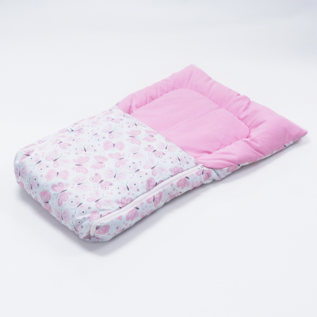 Pink Butterfly Baby Sleeping Bag N Carrier