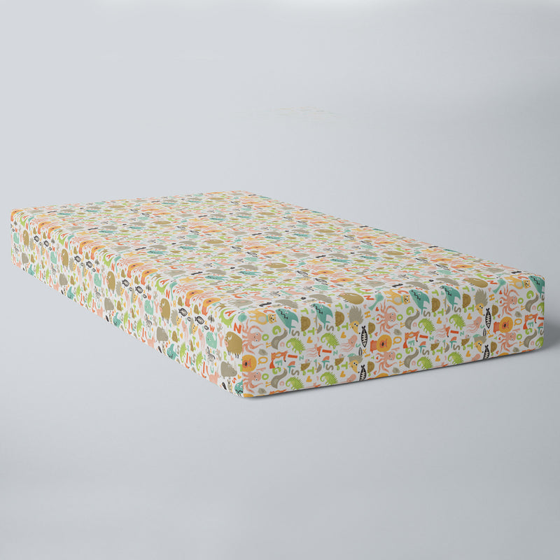Jungle Fun Fitted Crib Sheet
