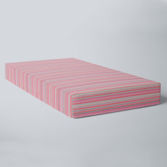 Pink Stripes Fitted Crib Sheet