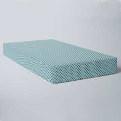 Mint Star Fitted Crib Sheet