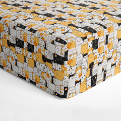 Tango Kitty Fitted Crib Sheet