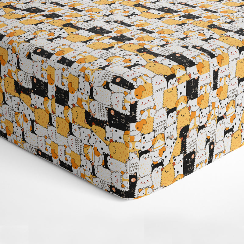 Tango Kitty Fitted Crib Sheet