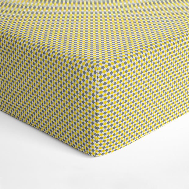 Yellow Parachute Fitted Crib Sheet