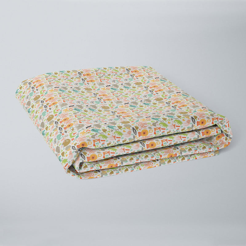 Jungle Fun Fitted Crib Sheet