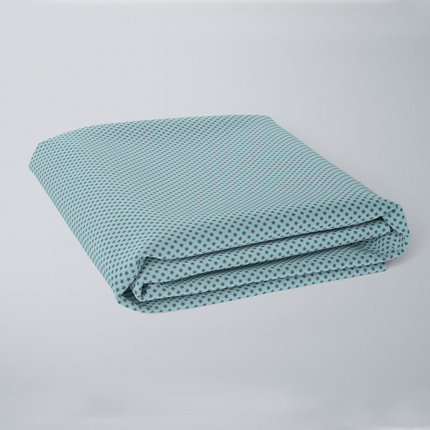 Mint Star Fitted Crib Sheet