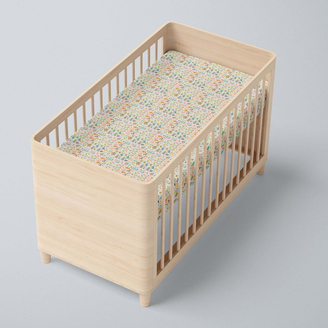 Jungle Fun Fitted Crib Sheet