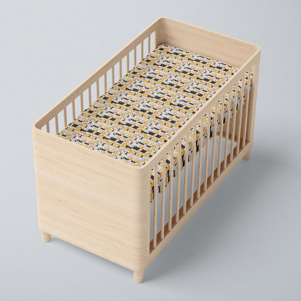 Tango Kitty Fitted Crib Sheet