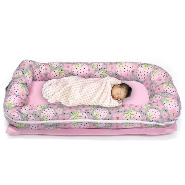 Baby Nest with Removable Covers - Very Berry