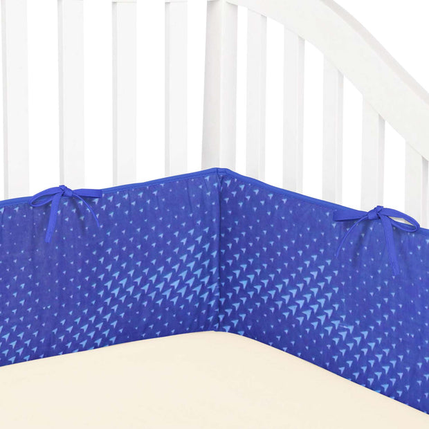 Crib Bumper Pad - Blue