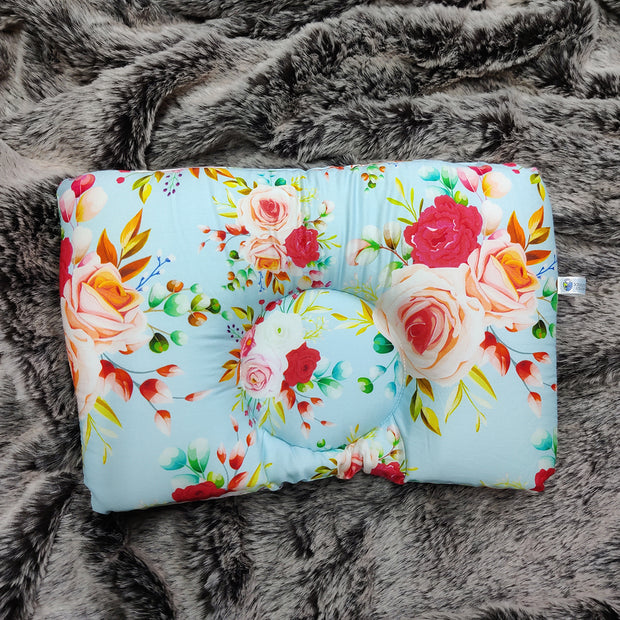 Floral Garden New Born Pillow | Baby Pillow | Head Shaping Pillow