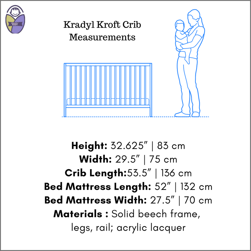 Kradyl Kroft Classic Crib -Naturo