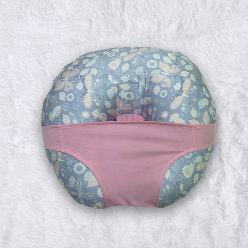 Butterfly Grey - Baby Feeding Pillow | Nursing Pillow | Breastfeeding Pillow