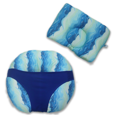 Waves Feeding and Head Shaping Pillow- Combo Set