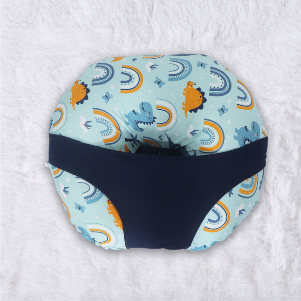 Dino Blue - Baby Feeding Pillow | Nursing Pillow | Breastfeeding Pillow