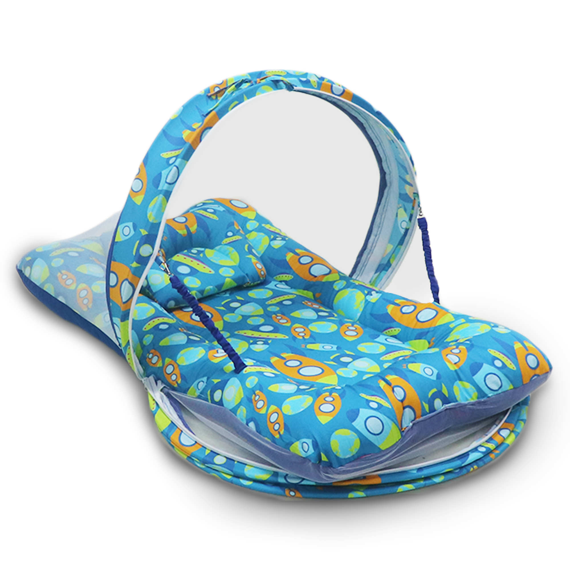Aztec Rocket -  Kradyl Kroft Bassinet Style Mosquito Net Bedding for Infants
