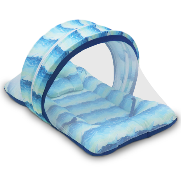 Waves -  Kradyl Kroft Bassinet Style Mosquito Net Bedding for Infants