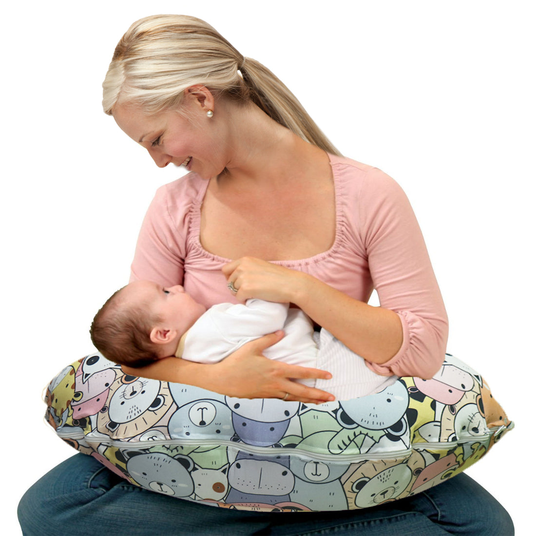 Zappy the Squirrel, Kapok Nursing Pillow - Nursing pillow with