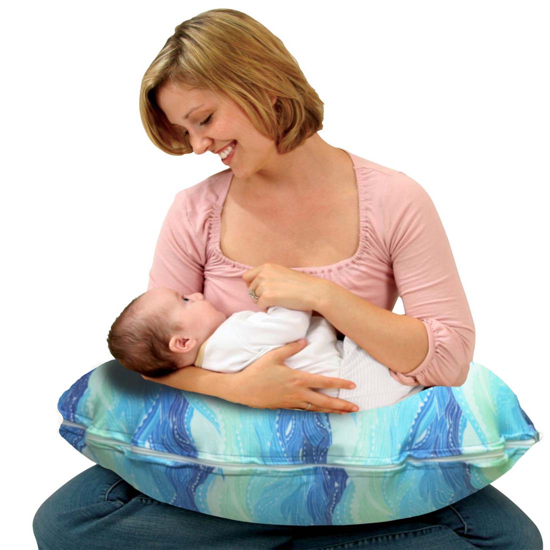 Blue Waves - Baby Feeding Pillow | Nursing Pillow | Breastfeeding Pillow