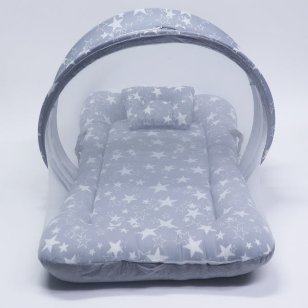 Grey Star -  Kradyl Kroft Bassinet Style Mosquito Net Bedding for Infants
