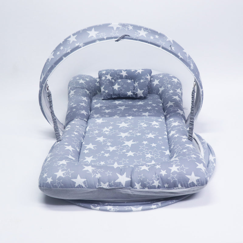 Grey Star -  Kradyl Kroft Bassinet Style Mosquito Net Bedding for Infants