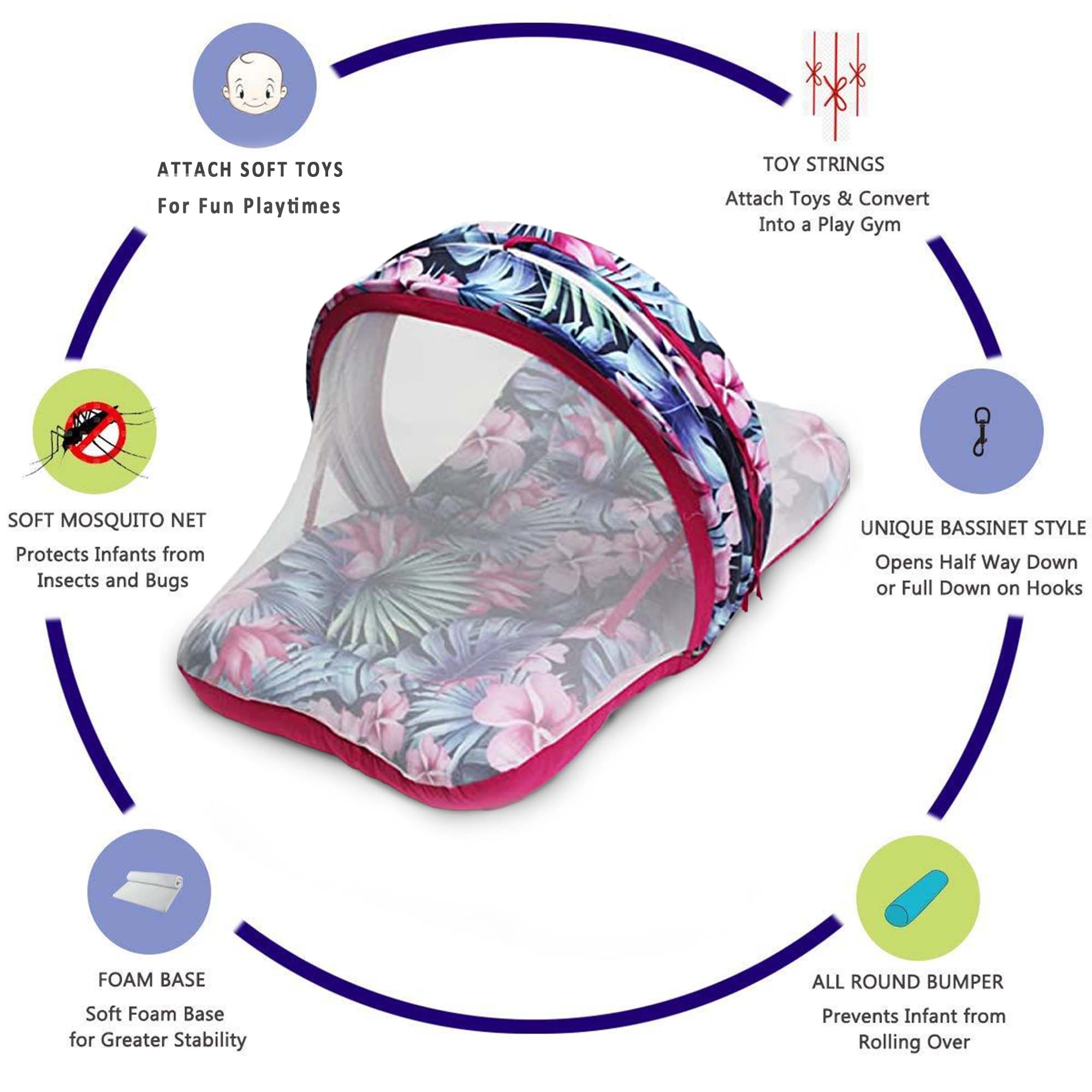 Tropika - Kradyl Kroft Bassinet Style Mosquito Net Bedding for Infants