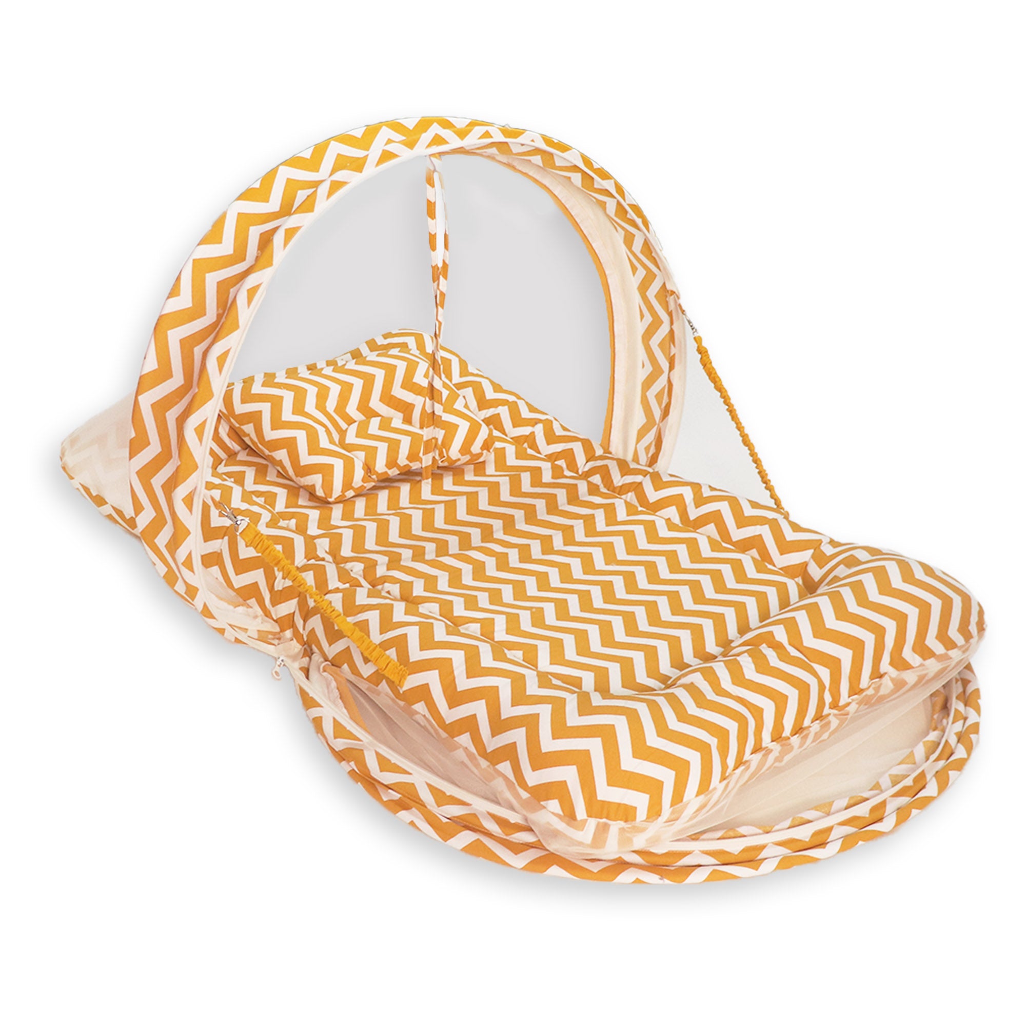 Chevron -  Kradyl Kroft Bassinet Style Mosquito Net Bedding for Infants