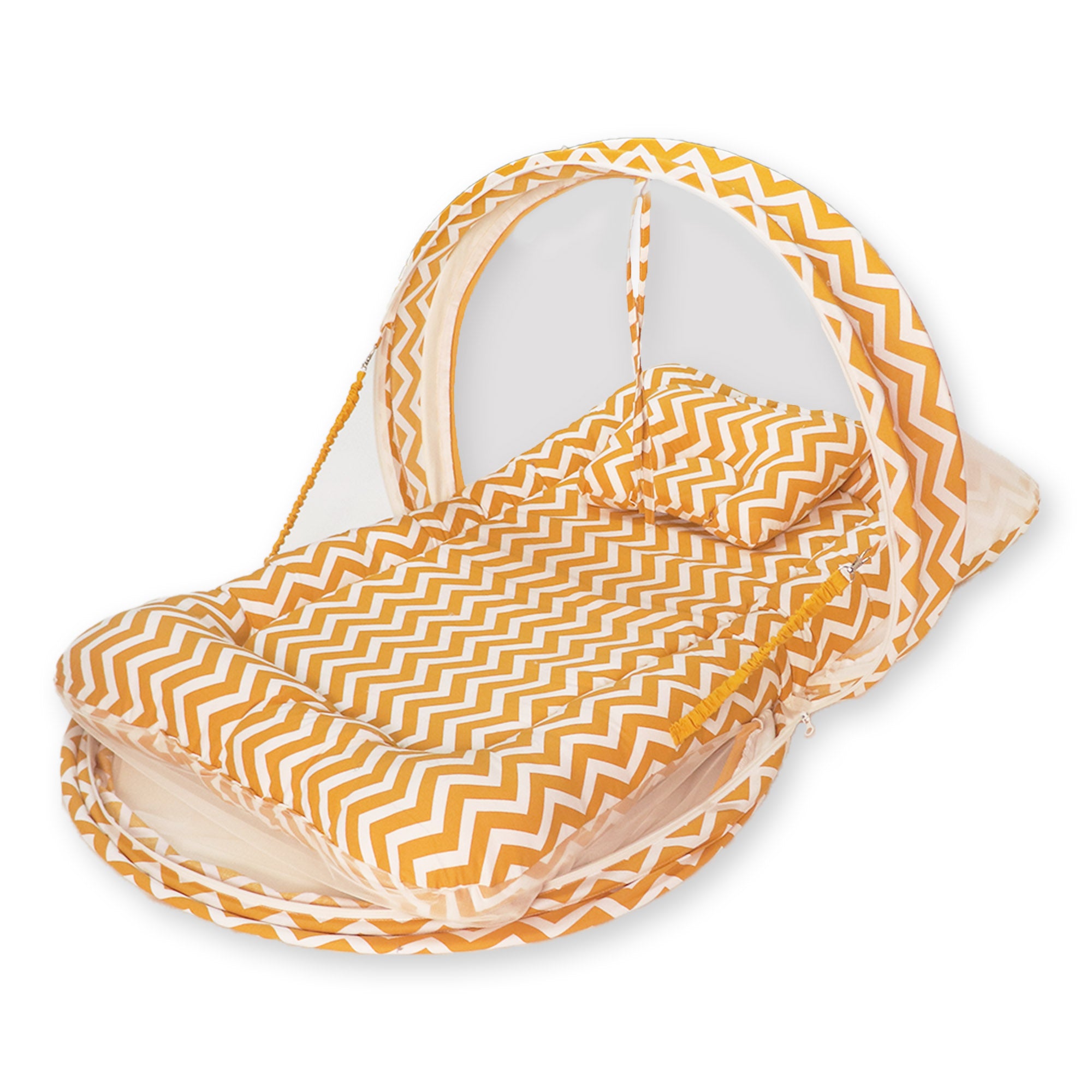 Chevron -  Kradyl Kroft Bassinet Style Mosquito Net Bedding for Infants