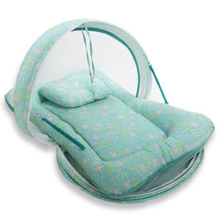 Minty Flora - Kradyl Kroft Bassinet Style Mosquito Net Bedding for Infants