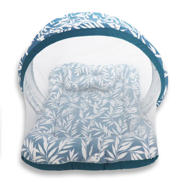Rising Leaves - Kradyl Kroft Bassinet Style Mosquito Net Bedding for Infants