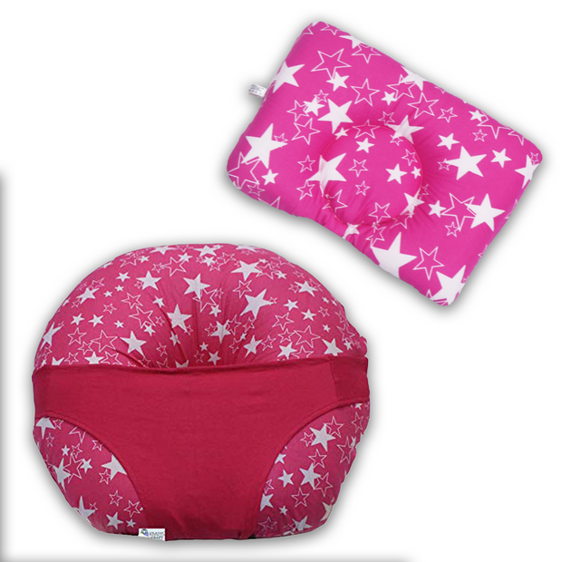 Feeding Pillow and Head Shaping Pillow Combo Set