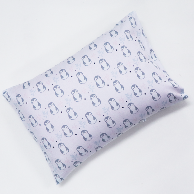 Little Penguin - Toddler Pillow with 100% Cotton Removable cover - 20 X 15 Inches | Children Pillows