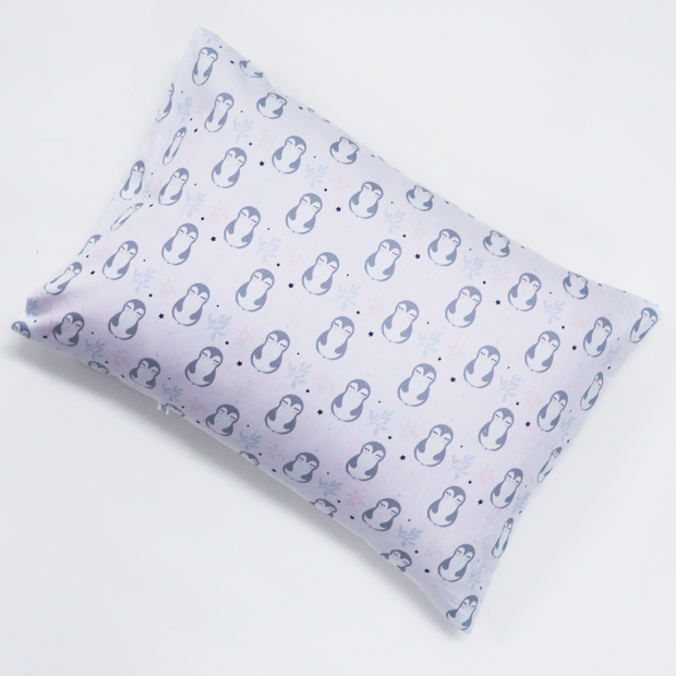 Little Penguin - Toddler Pillow with 100% Cotton Removable cover - 20 X 15 Inches | Children Pillows