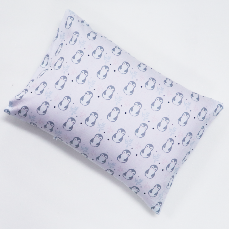 Little Penguin - Toddler Pillow with 100% Cotton Removable cover - 20 X 15 Inches | Children Pillows