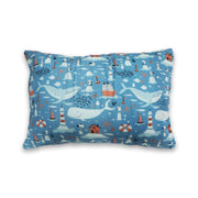 Whale Times - Toddler Pillow with 100% Cotton Removable cover - 20 X 15 Inches | Children Pillows