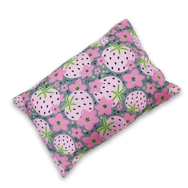 Very Berry- Toddler Pillow with 100% Cotton Removable cover - 20 X 15 Inches | Children Pillows