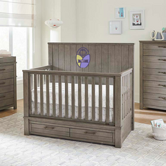 Kradyl Kroft Wooden Crib - Antique Finish
