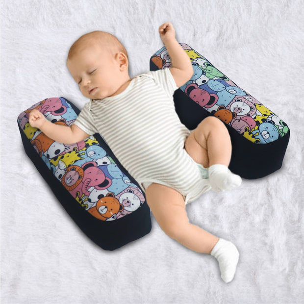 Baby Anti Roll Side Pillows - Happy Zoo