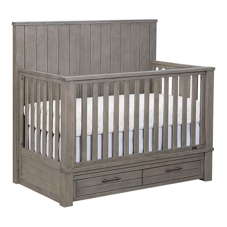 Kradyl Kroft Wooden Crib - Antique Finish