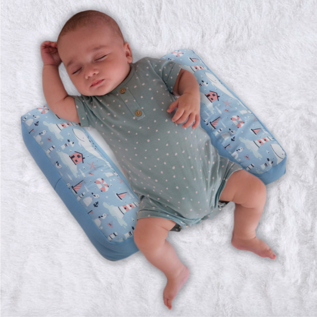Baby Anti Roll Side Pillows Happy Dolphins Kradyl Kroft