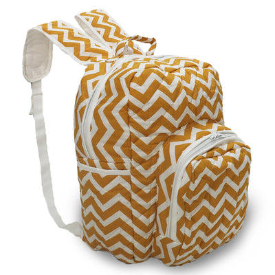 Brown Stripe Cloth Diaper Bag for Baby