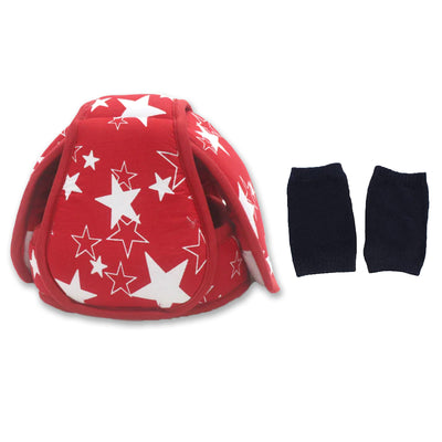 Red Star - Kradyl Kroft Baby Safety Helmet  With Kneepads