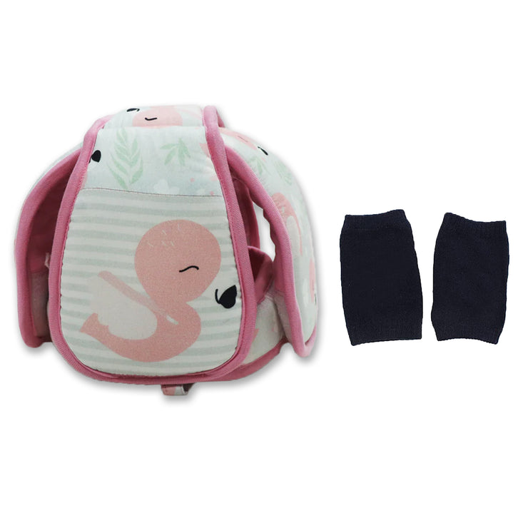 Flamingo - Kradyl Kroft Baby Safety Helmet  With Kneepads