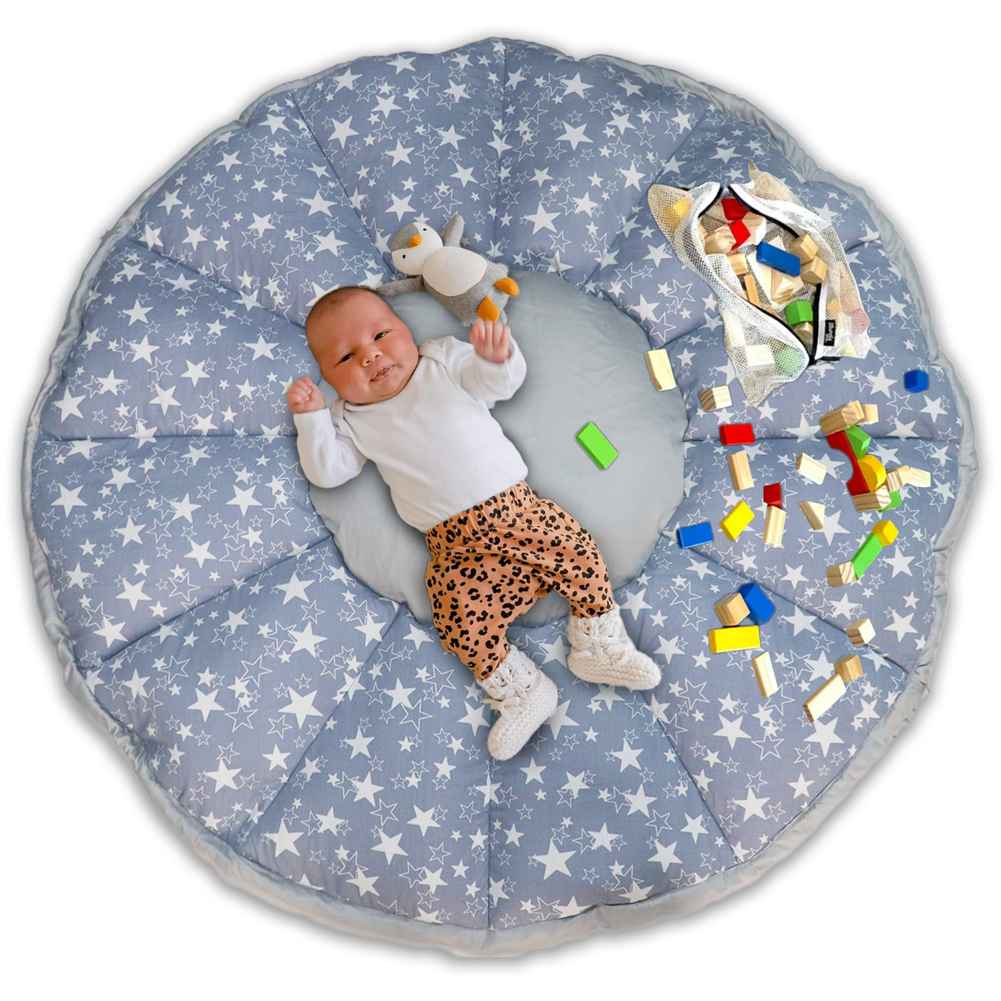 Grey play top mat baby