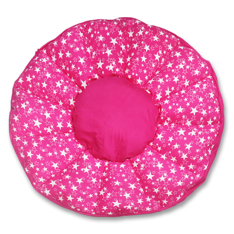 Pink Star Baby Play Mat Cum Storage Bag