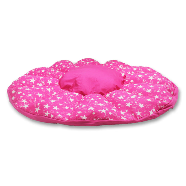 Pink Star Baby Play Mat Cum Storage Bag